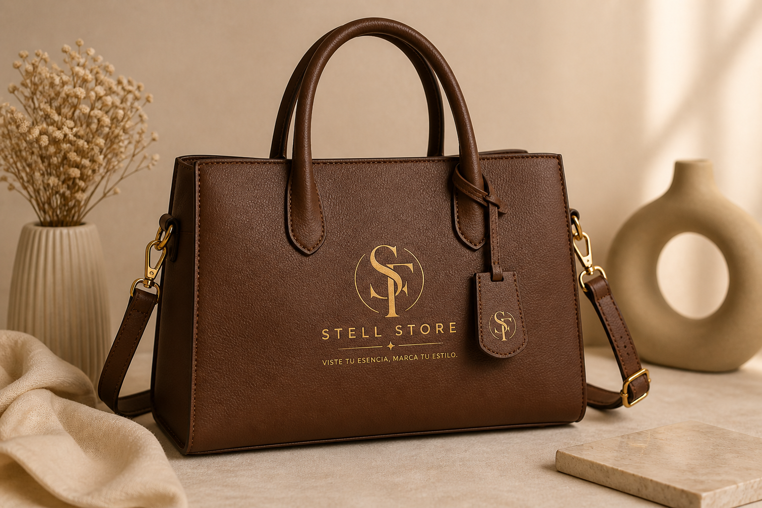 Cartera Élite Heritage – Edición Cuero Texturizado Chocolate