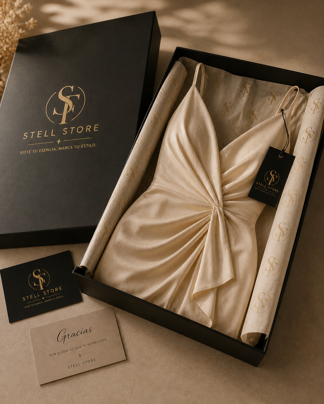 Vestido de Gala Satin Pearl – Drapeado Luxury